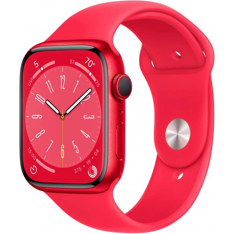 Apple Watch Series 8 (GPS, 41mm) - (PRODUCT)Red Aluminium Case with  (PRODUCT)Red Sport Band - Regular