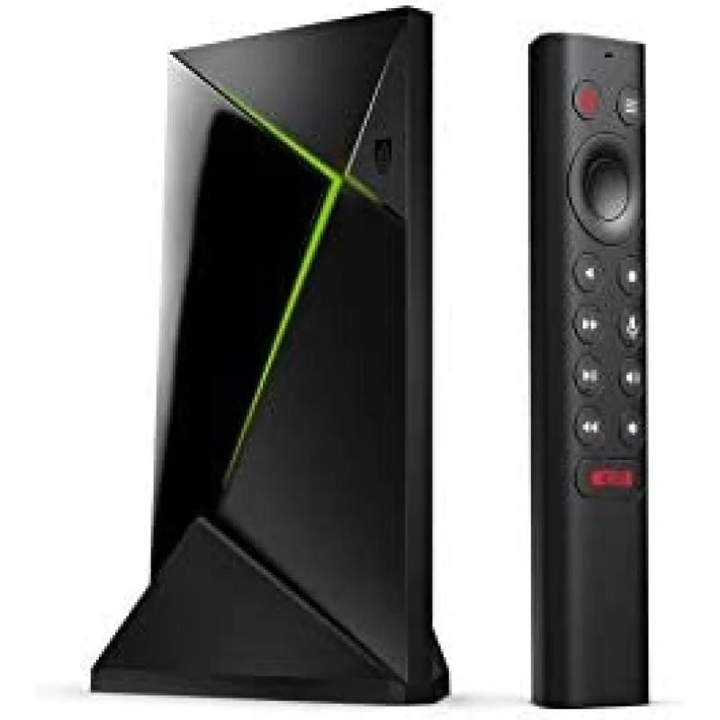 NVIDIA SHIELD Android TV Pro Streaming Media Player; 4K HDR Movies, Live Sports, Dolby Vision-Atmos, AI-Enhanced Upscaling, GeForce NOW Cloud Gaming, Google Assistant Built-In, Works with Alexa 