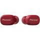 Pioneer C5 True Wireless Headphones (5 Hour Playback, Fast Charging, Ambient Awareness, IPX5 Water Protection) Red One size 