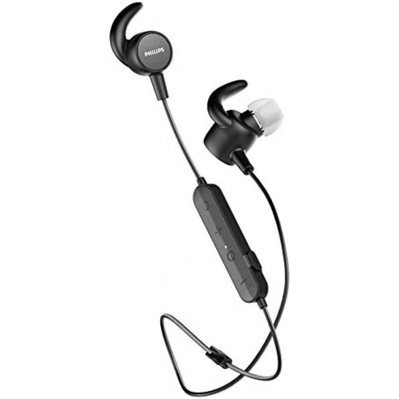 Philips Earphones SN503BK/00 Sport Headphones (Bluetooth, 6 Hours Battery Life, Built-In Heart Rate Monitor, Quick Charging Feature, Waterproof IPX5, Sweatproof) Black 