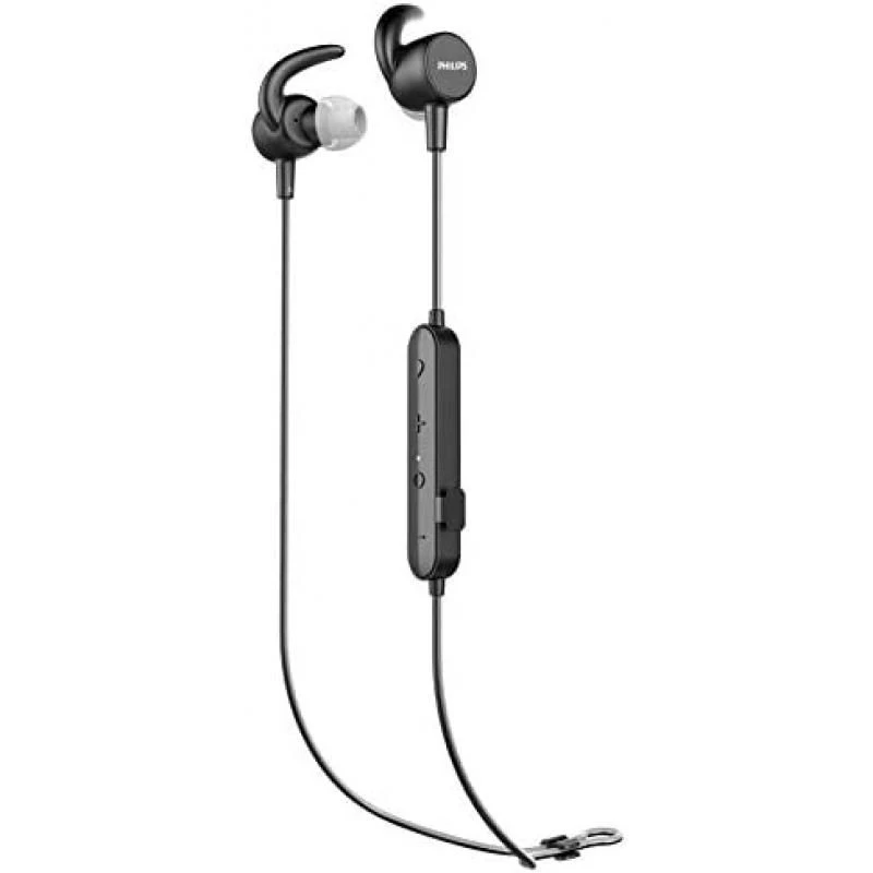 Philips Earphones SN503BK/00 Sport Headphones (Bluetooth, 6 Hours Battery Life, Built-In Heart Rate Monitor, Quick Charging Feature, Waterproof IPX5, Sweatproof) Black 