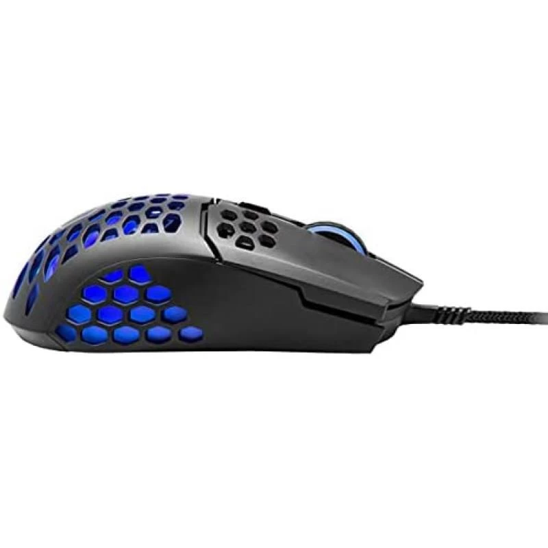 Cooler Master MM711 RGB-LED Lightweight 60g Wired Gaming Mouse - 16000 DPI Optical Sensor, 20 Million Click Omron Switches, Smooth Glide PTFE Feet, and Ambidextrous Honeycomb Shell - Matte Black 