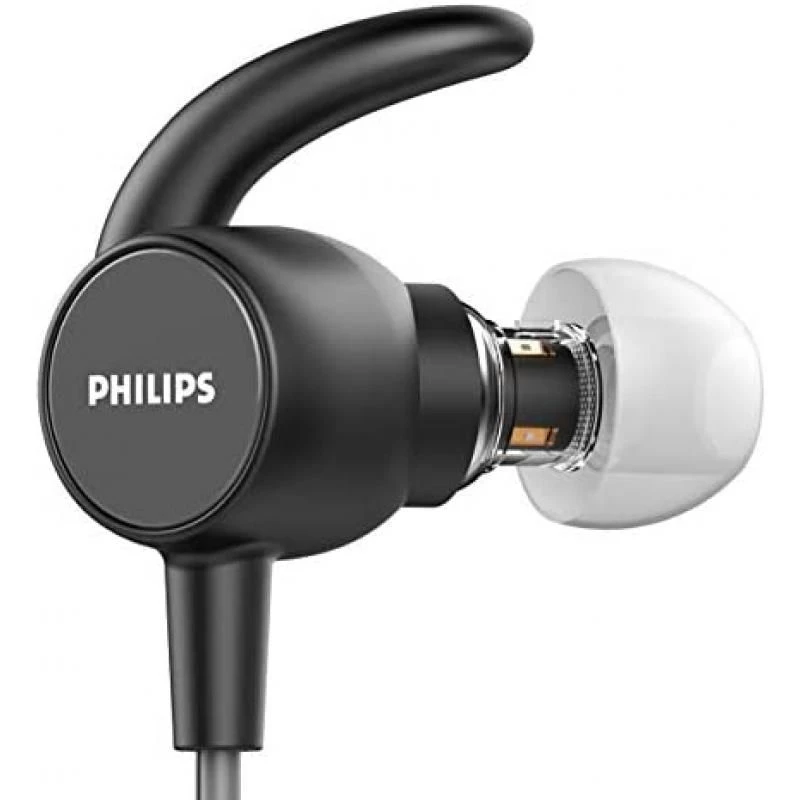 Philips Earphones SN503BK/00 Sport Headphones (Bluetooth, 6 Hours Battery Life, Built-In Heart Rate Monitor, Quick Charging Feature, Waterproof IPX5, Sweatproof) Black 