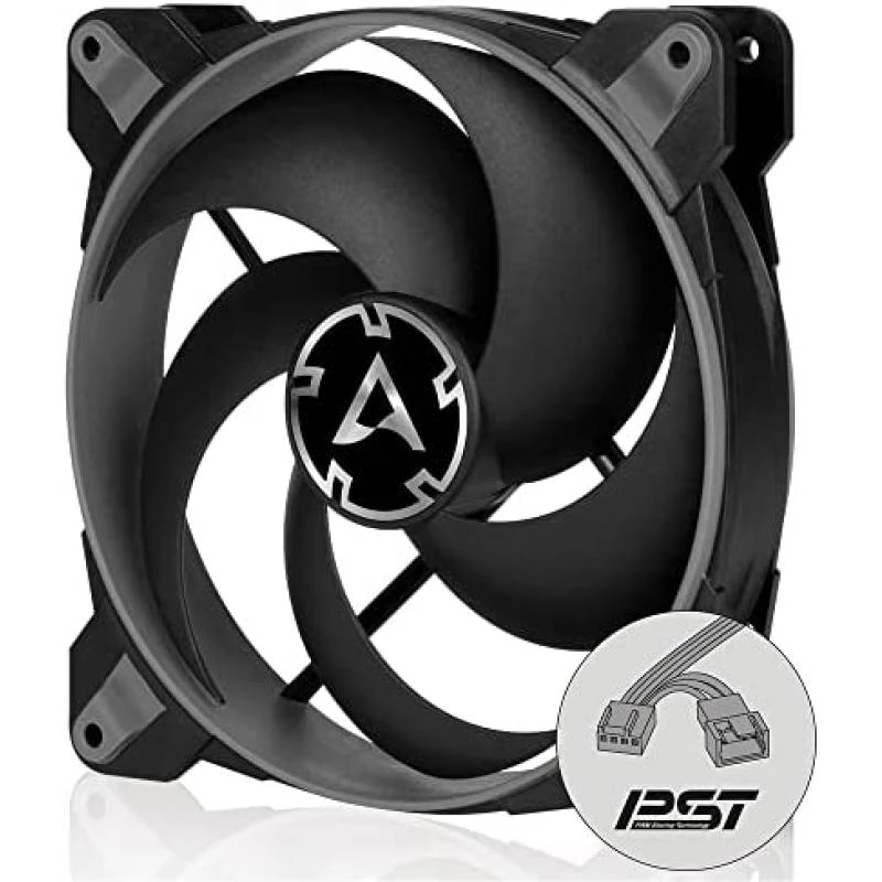 ARCTIC BioniX P120 - 120 mm Gaming Case Fan with PWM Sharing Technology (PST), Pressure-optimised, quiet motor, Computer, Fan Speed: 200-2100 RPM - Grey 