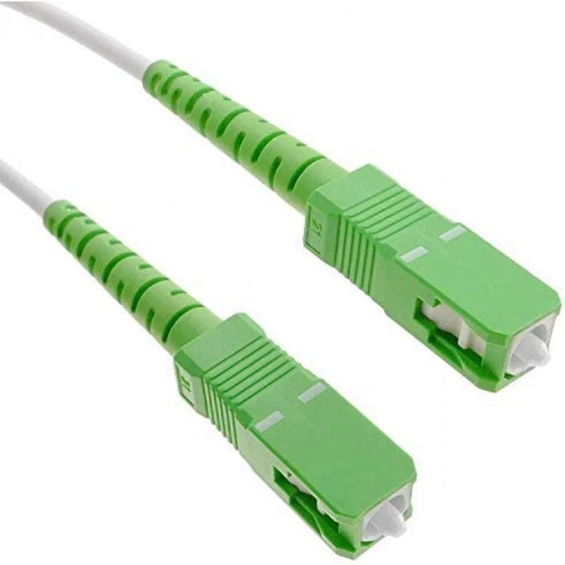 Elfcam® - Fibre Optic Cable (Optic Garter) SC/APC to SC/APC Single-mode Compatible with Orange Livebox, SFR La Box Fibre and Bouygues Telecom Bbox (3M) 