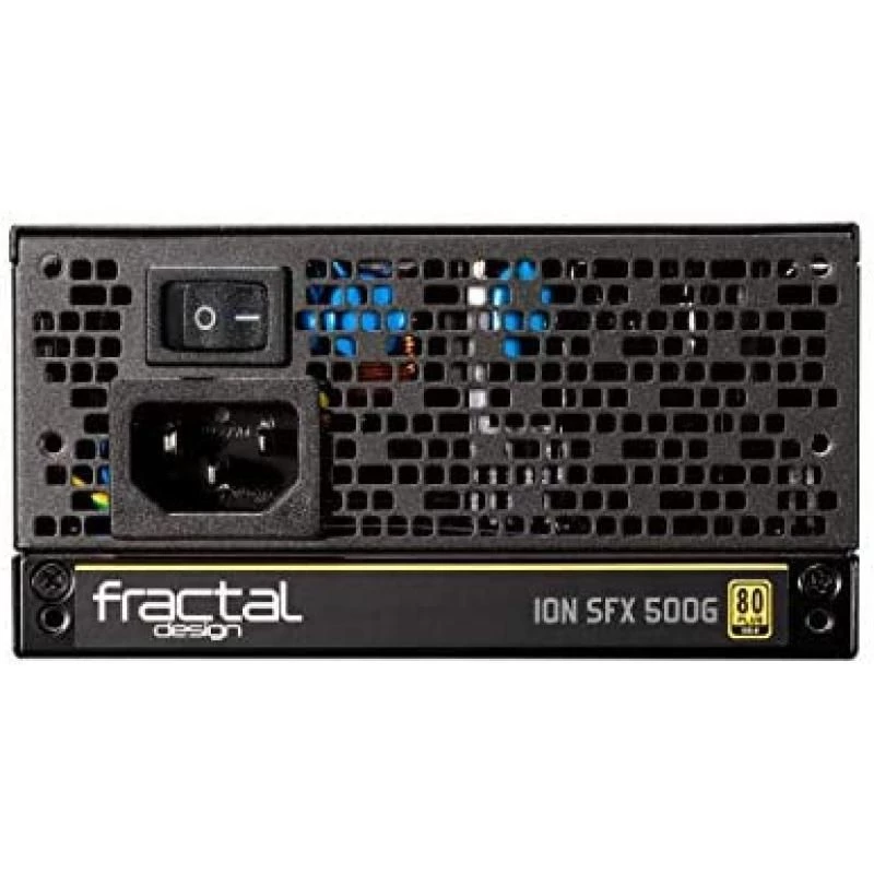 Fractal Design Ion SFX 500G - 80 Plus Gold Certified 500W Full Modular SFX-L Power Supply with UltraFlex DC wires – 120 mm silent fan with FDB bearings – Zero RPM mode - Black 