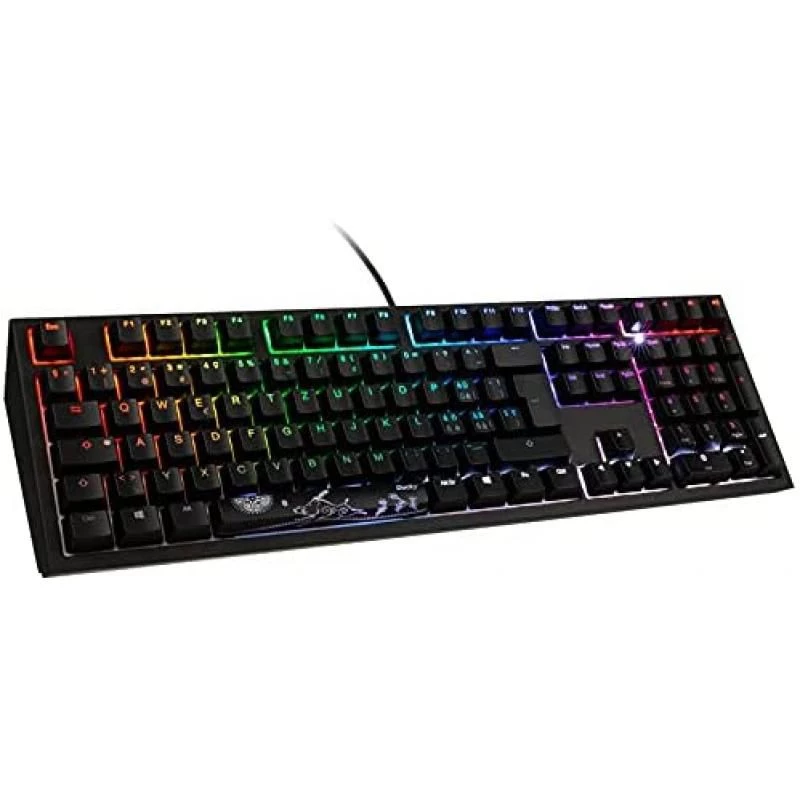 Ducky Shine 7 PBT Gaming, MX-Silent Red, RGB LED - blac 