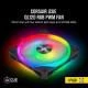 Corsair iCUE QL120 RGB, 120 mm RGB LED PWM Fan (34 Individually Addressable RGB LEDs, Speeds Up to 1,500 RPM, Low-Noise) Single Pack - Black 