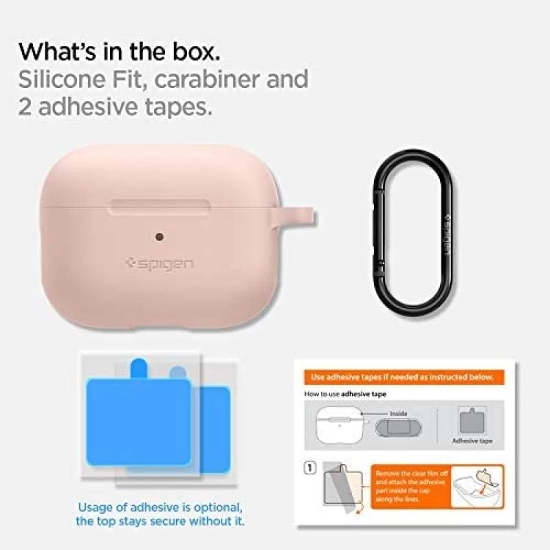 Spigen Bumper Compatible with AirPods Pro - Pink, ASD00535 