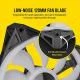 Corsair iCUE QL120 RGB, 120 mm RGB LED PWM Fans (102 Individually Addressable RGB LEDs, Speeds Up to 1,500 RPM, Low-Noise) Triple Pack with iCUE Lighting Node CORE Included - Black 