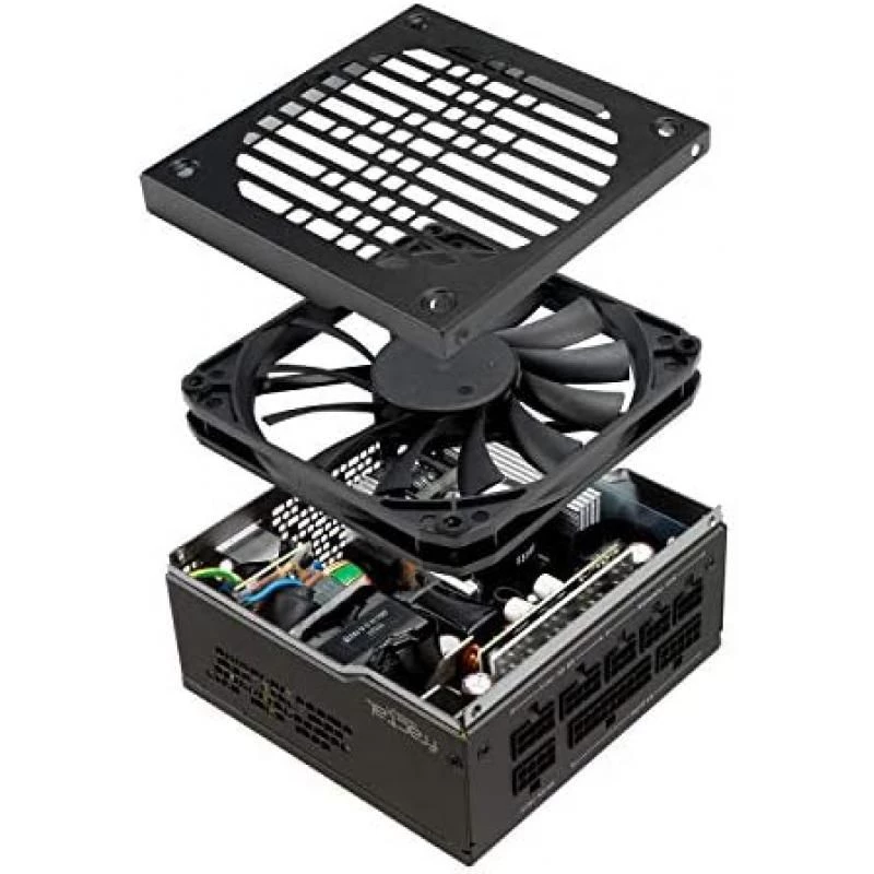 Fractal Design Ion SFX 500G - 80 Plus Gold Certified 500W Full Modular SFX-L Power Supply with UltraFlex DC wires – 120 mm silent fan with FDB bearings – Zero RPM mode - Black 