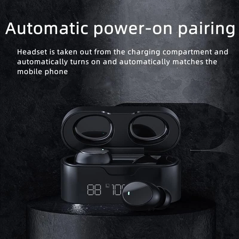 Wireless Earbuds Bluetooth 5.0, Wireless Headphones with Built-in Mic, Clear Call Bluetooth Earbuds 