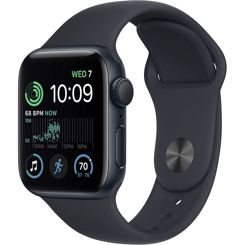 Apple Watch SE 2022 2nd Generation (GPS, 40mm) - Midnight Aluminium Case with S/M Midnight Sport Band