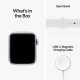 Apple Watch SE 2022 2nd Generation (GPS, 40mm) - Silver Aluminium Case with M/L White Sport Band