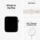 Apple Watch SE 2022 2nd Generation (GPS, 44mm) - Silver Aluminium Case with S/M White Sport Band