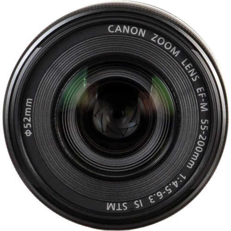 Canon EF-M 55-200mm f/4.5-6.3 IS STM Lens - Black