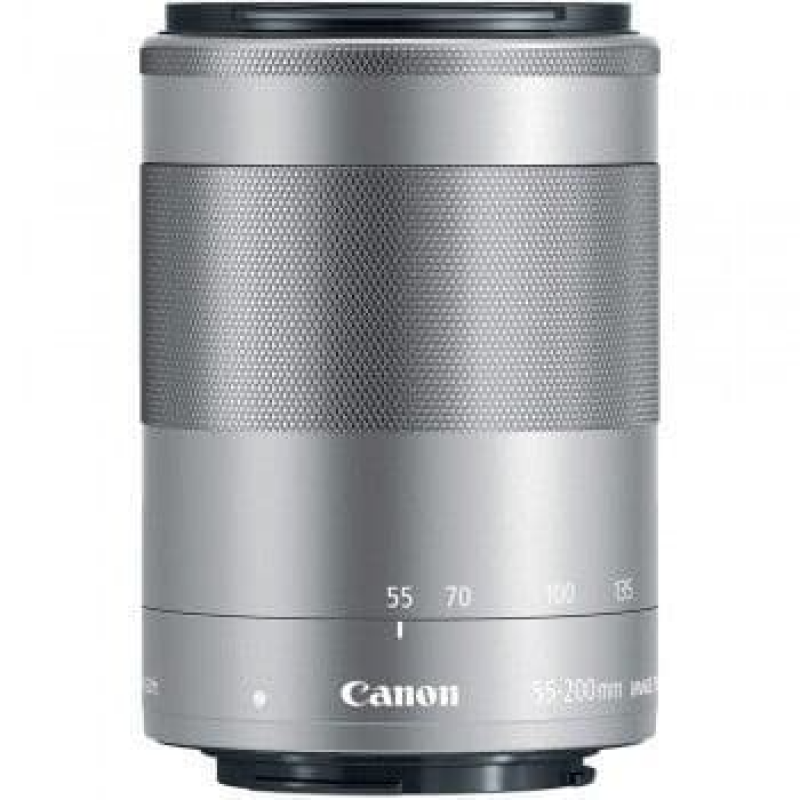 Canon EF-M 55-200mm f/4.5-6.3 IS STM Lens - Silver