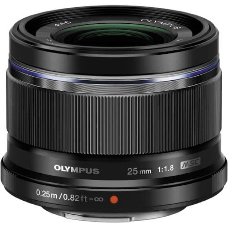 Olympus M.Zuiko Digital 25mm F1.8 Lens (Black)