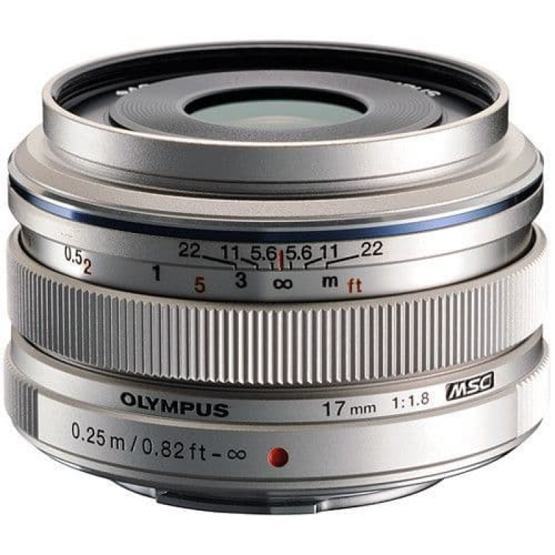 Olympus M.Zuiko Digital ED 17mm f1.8 Lens - Silver