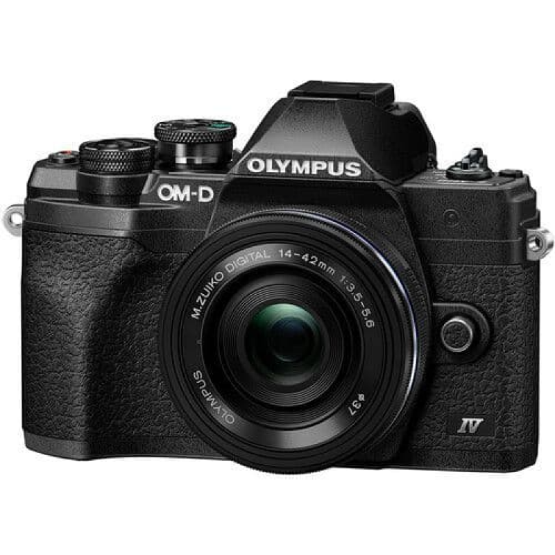 Olympus OM-D E-M10 IV Kit with M.Zuiko 14-42mm f/3.5-5.6 EZ Lens - Black