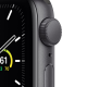 Apple Watch SE (GPS, 44mm) Space Grey Aluminium with Sports Band - Black