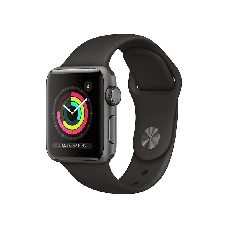 Apple Watch Series 3 (GPS, 42mm) - Smart Watch with Heart Rate Monitor - Black/Sport Band