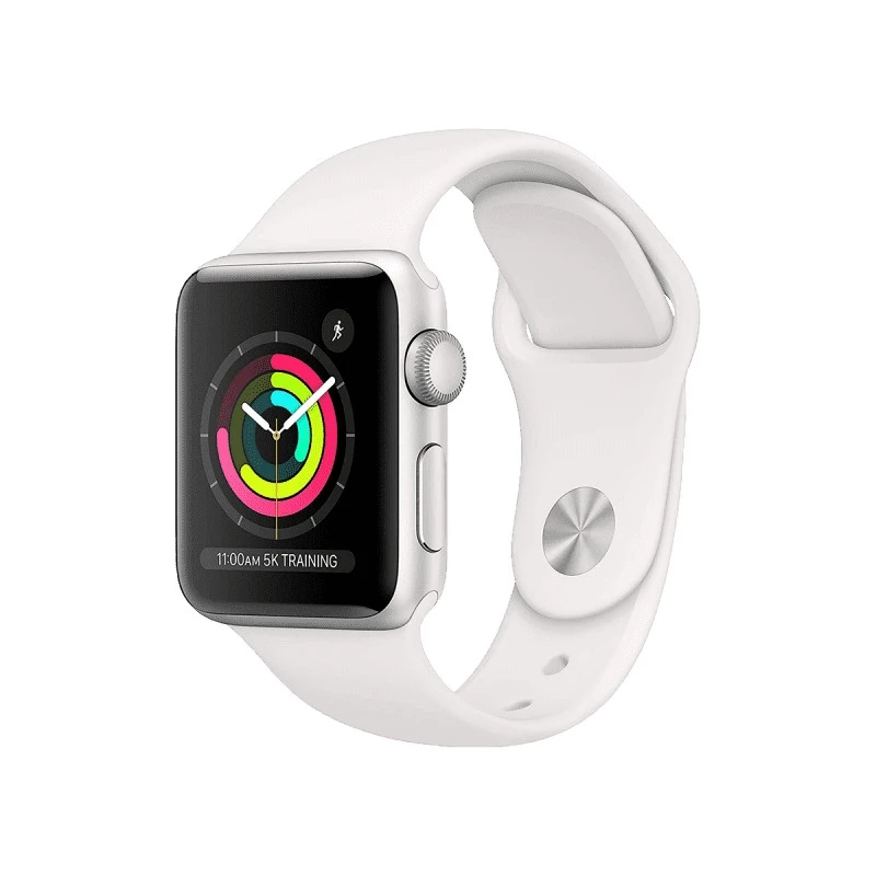 Apple Watch Series 3 (GPS, 42mm) Silver Aluminium Case with Sport Band - White