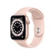 Apple Watch Series 6 (GPS, 44mm) - Gold Aluminium with Sports Band - Pink Sand