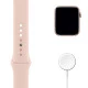 Apple Watch Series 6 (GPS, 44mm) - Gold Aluminium with Sports Band - Pink Sand