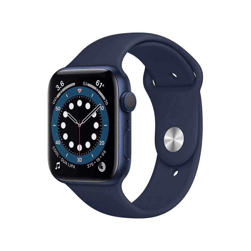 Apple Watch Series 6 (GPS, 44mm) - Blue Aluminium with Sports Band - Deep Navy