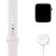 Apple Watch Series 6 (GPS, 44mm) Silver Aluminium with Sports Band - White